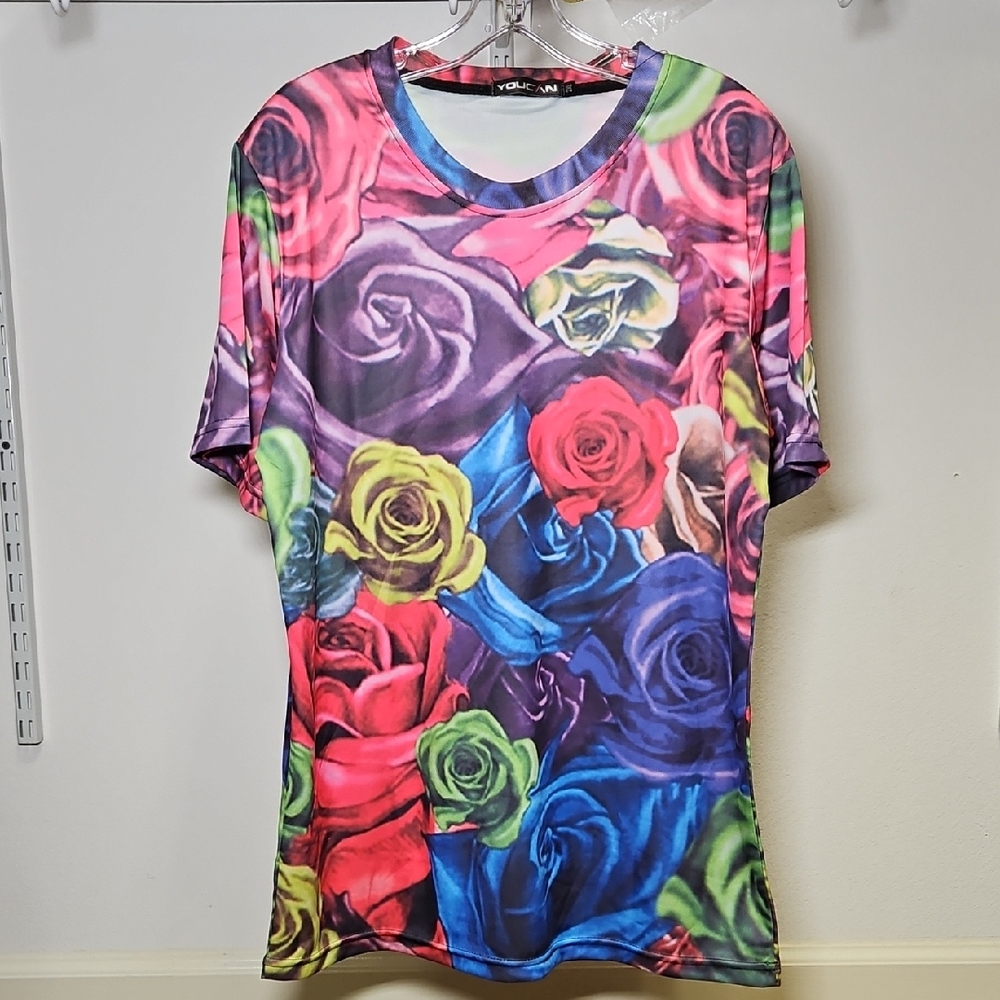 Youcan | Multicolor Floral Top | 2XL